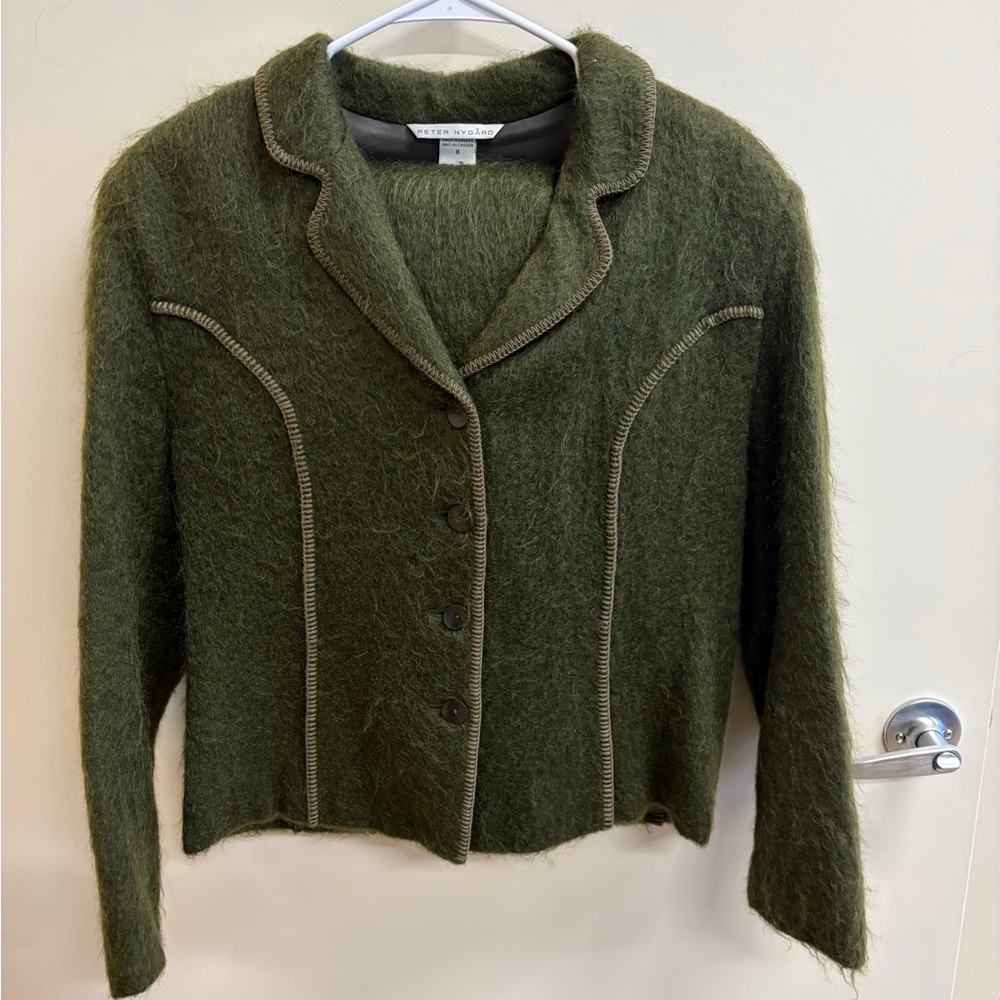 2 sets Peter Nygard Olive Green Blazer and Skirt